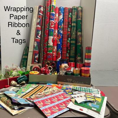Wrapping Paper Ribbon & Tags