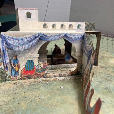 Vintage Hallmark Pop-up Christmas Card Church Snow Scene
