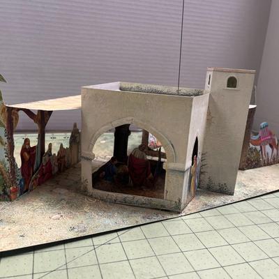 Vintage Hallmark Pop-up Christmas Card Church Snow Scene