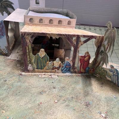 Vintage Hallmark Pop-up Christmas Card Church Snow Scene