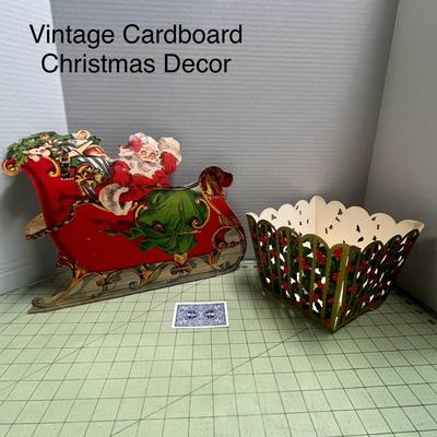 Vintage Cardboard Christmas Decor