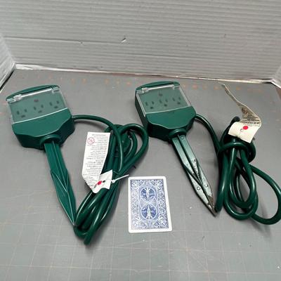 First Alert Outdoor 3 Outlet Power Stake