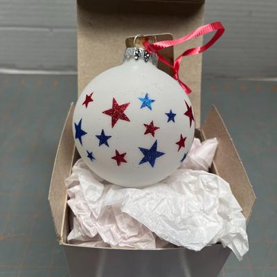 Republican Patriotic Ball Ornament & Vintage Bumper Stickers