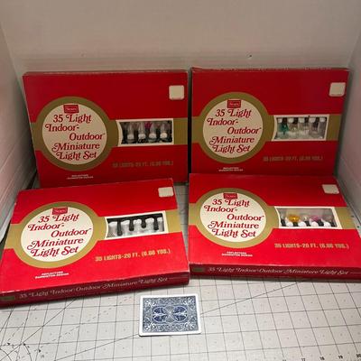 4sets Of Vintage Christmas Lights-Tested!