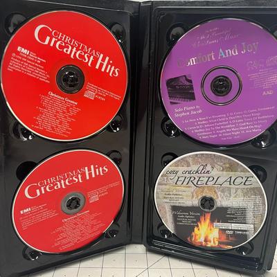 Christmas Greatest Hits Collection Compilation 3 Cd Set Bonus Yule Log Dvd 2006