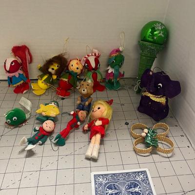 Vintage Christmas Tree Ornaments Lot Bundle