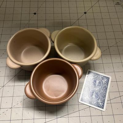 Hearth & Hand Set Of 3 Small Stoneware Crock