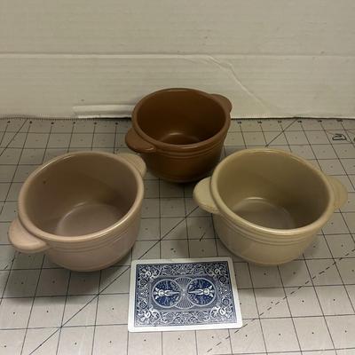 Hearth & Hand Set Of 3 Small Stoneware Crock
