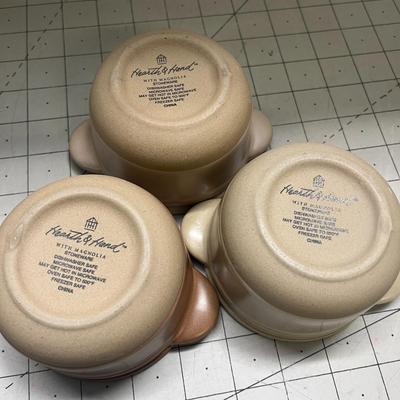 Hearth & Hand Set Of 3 Small Stoneware Crock