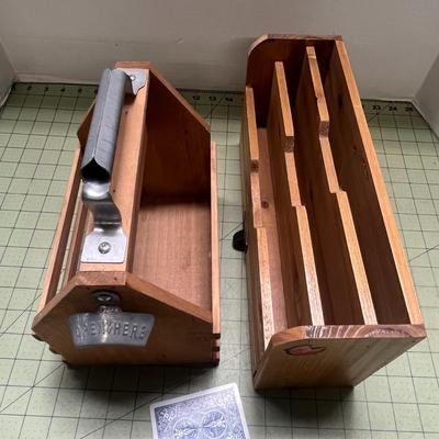 3 Tier Wooden Desk Organizer With Bottle Caddy