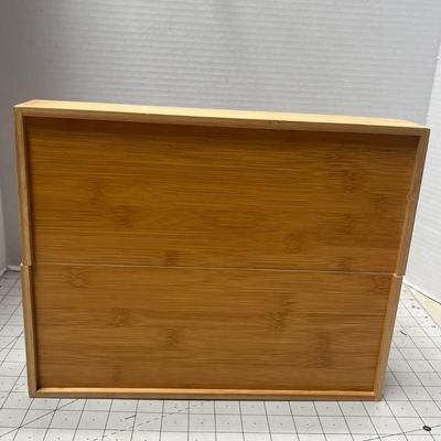 Bamboo Silverware Drawer Organizer