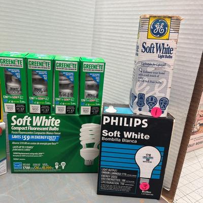 Large Lot of Assorted Light Bulbs