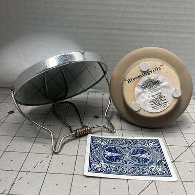 White Picture Frame, Small Mirror and Decor