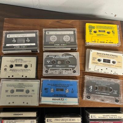 Cassette Tape Storage & Vintage Assorted Used Cassette Tapes