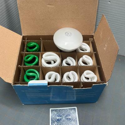 10 Various Fluorescent Bulbs & 1 Spot
