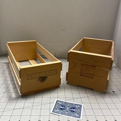 Natural Pine And Napa Valley Wooden Storage Box