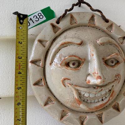 Outdoor Ceramic Hanging Decor Signed