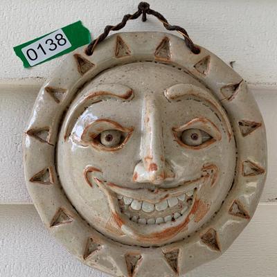 Outdoor Ceramic Hanging Decor Signed