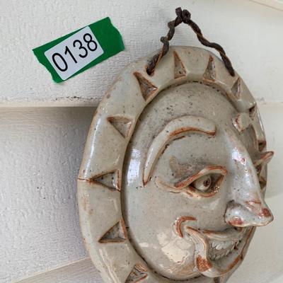 Outdoor Ceramic Hanging Decor Signed