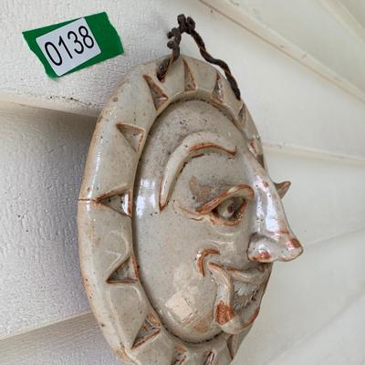 Outdoor Ceramic Hanging Decor Signed