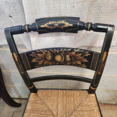 l. Hitchcock Black Stenciled Chair
