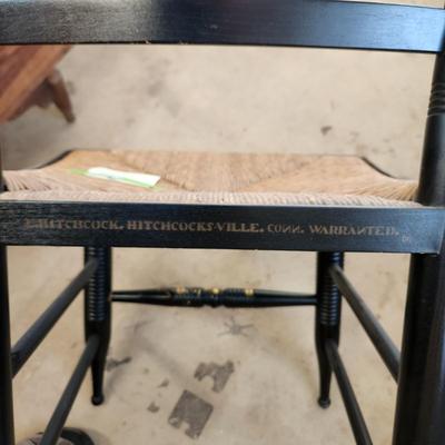 l. Hitchcock Black Stenciled Chair