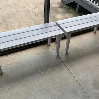 PAIR Porch Benches / Plant Stands
