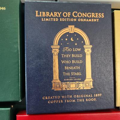Mixed Lot of 11 White House ,Presidents Library of Congress Christmas Ornaments