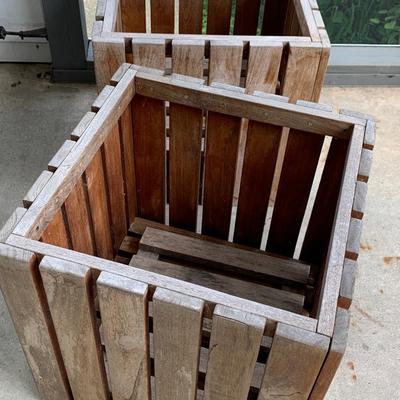 PAIR Outdoor Planter Wood Boxes