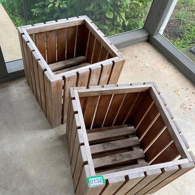 PAIR Outdoor Planter Wood Boxes