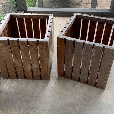 PAIR Outdoor Planter Wood Boxes