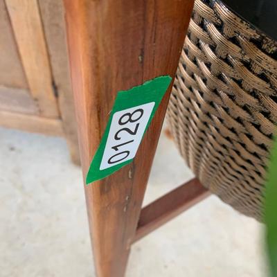 MCM Teak Planter w/ Plant