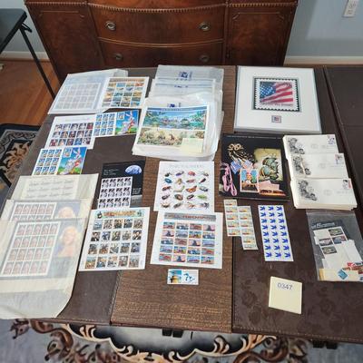 Large lot of U.S. Postage Stamps Sheets Collection