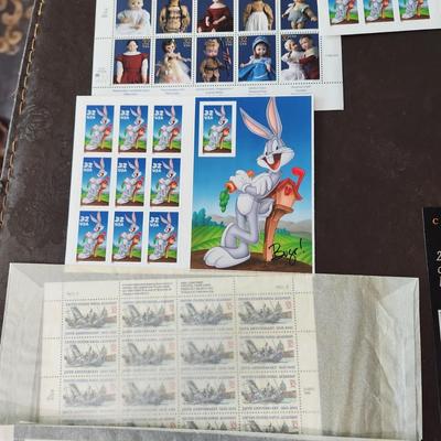 Large lot of U.S. Postage Stamps Sheets Collection