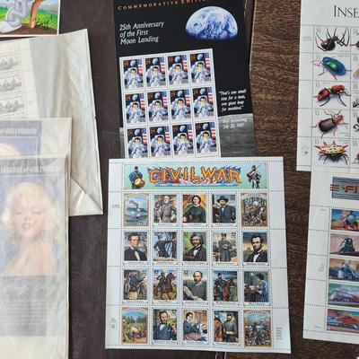 Large lot of U.S. Postage Stamps Sheets Collection