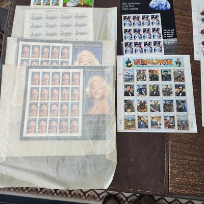 Large lot of U.S. Postage Stamps Sheets Collection