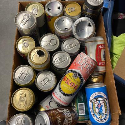 Vintage Beer Can Collection