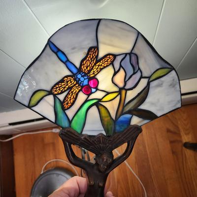 3 Table Lamps Tiffany Style Art Deco