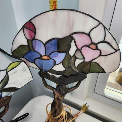 3 Table Lamps Tiffany Style Art Deco