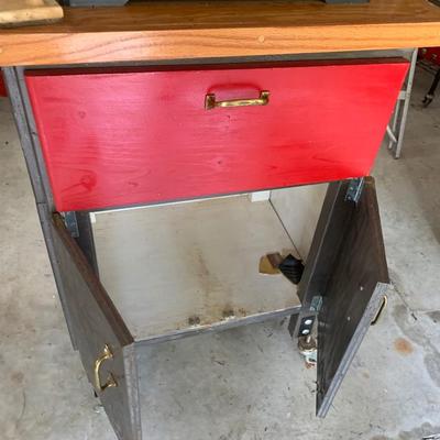 Craftsman Jointer Planer Mounted On Shop Cupboard/Stand w/ casters