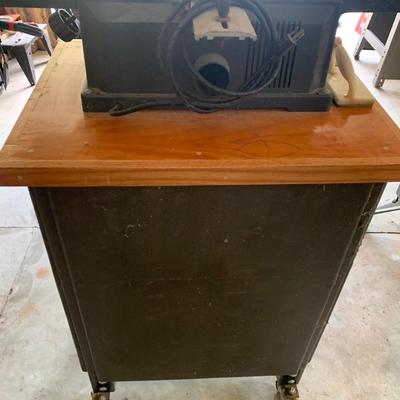 Craftsman Jointer Planer Mounted On Shop Cupboard/Stand w/ casters