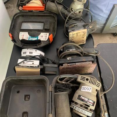 Power Sanders Lot Porter Cable Black & Decker +