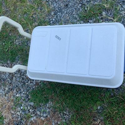 Large Coleman Cooler On Wheels W/ Handle