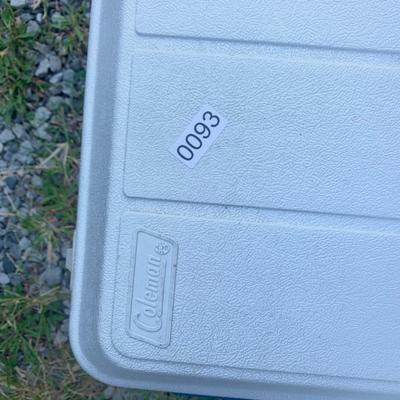 Large Coleman Cooler On Wheels W/ Handle