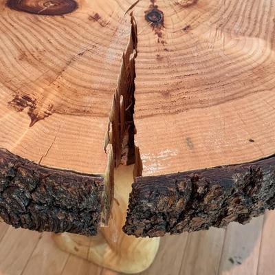 Unique Wooden Side Table with Carved Legs, Custom & Locally Made (LLR-DZ)
