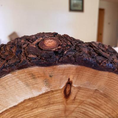 Unique Wooden Side Table with Carved Legs, Custom & Locally Made (LLR-DZ)