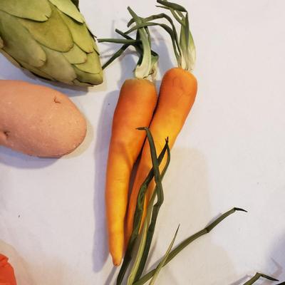 Basket of Cloth Fruits and Vegetables (LR-KD)