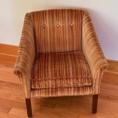 Striped Velvet Chair by Heirloom (LLR-DZ)