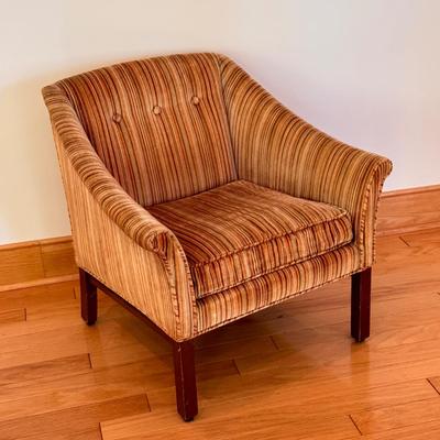 Striped Velvet Chair by Heirloom (LLR-DZ)