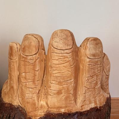 Two Hand-Carved Wooden Chairs, Custom-Built & Locally Made (LLR-DZ)